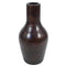 Wooden Ribed Flower Vase Sm 2.7"BDX6"HT
